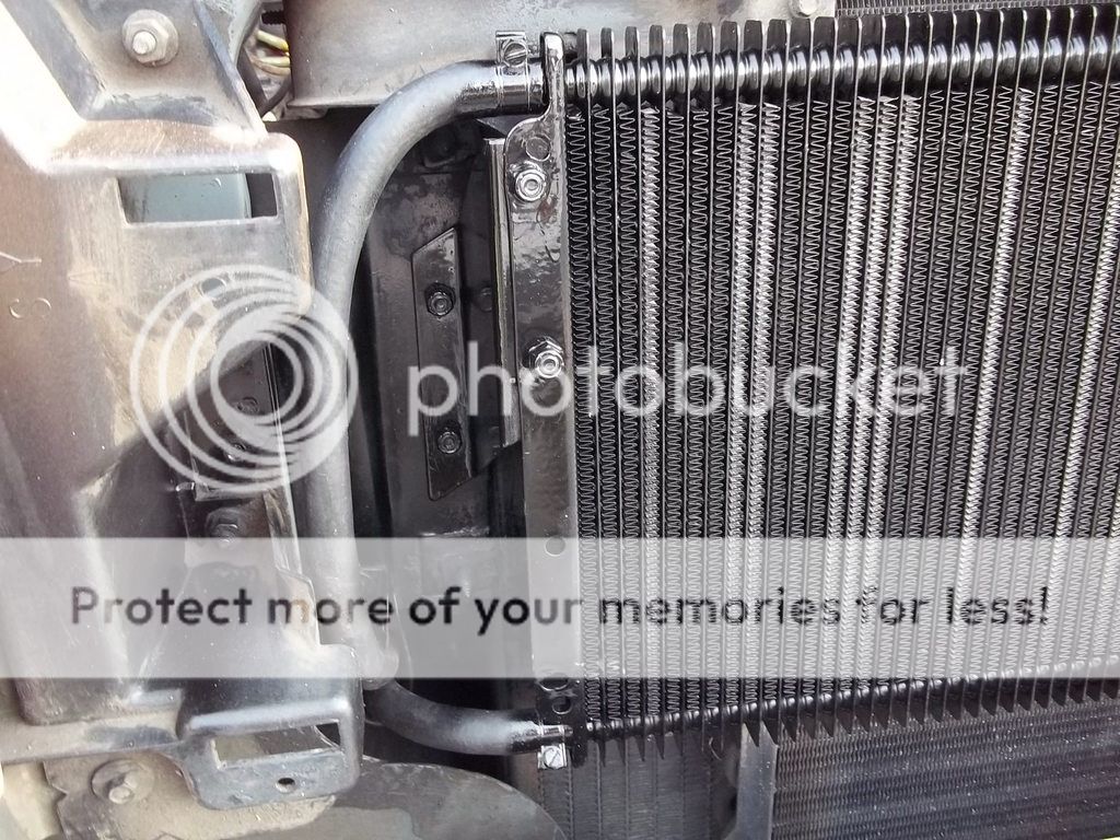 Transmission Cooler BETTER WAY TO MOUNT Larger Cooler Ford Truck